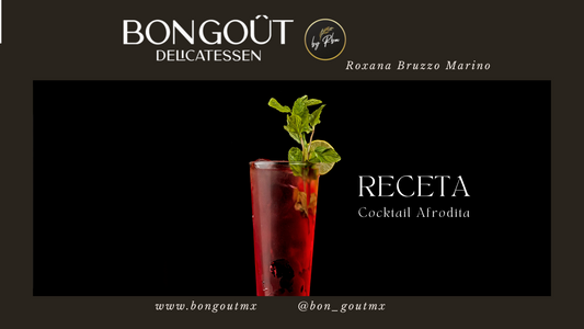 COCKTAIL AFRODITA: Acompaña tu celebración en este mes del Amor y la Amistad con este sugerente trago.