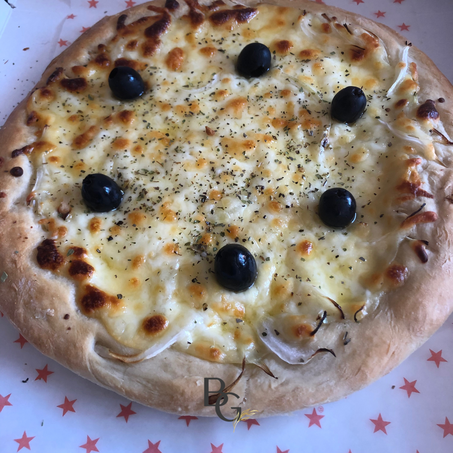 Pizza Cebolla y Mozzarella