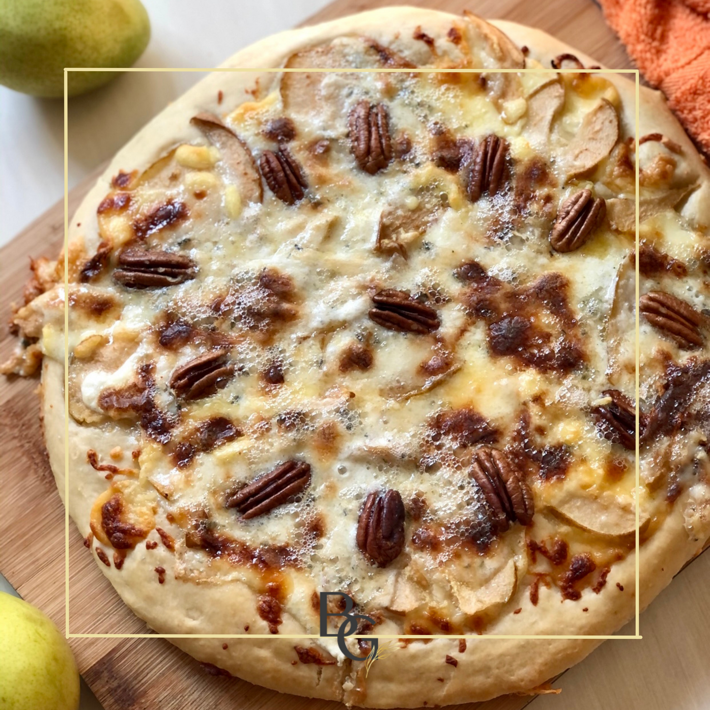 Pizza de Peras y Roquefort