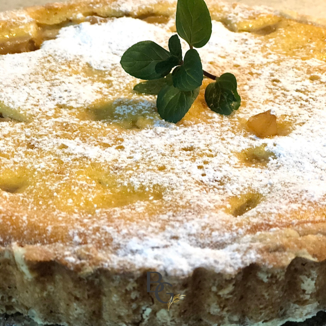 Pie de Peras con crema frangipane